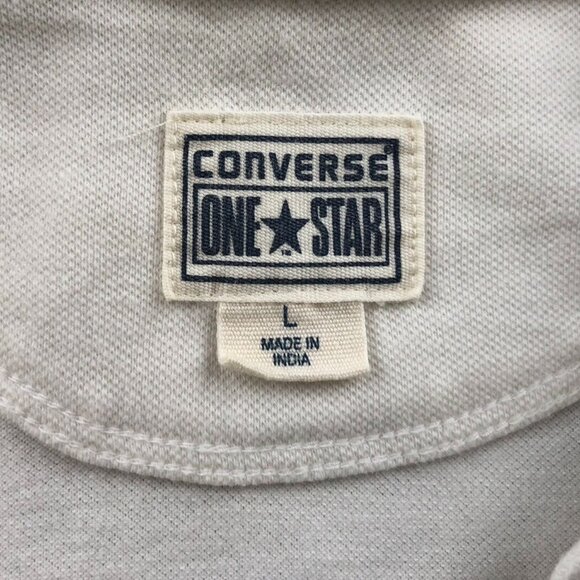 Converse One Star Women Polo Shirt Large Short Sleeve Casual Classic Embroidered - Picture 3 of 15